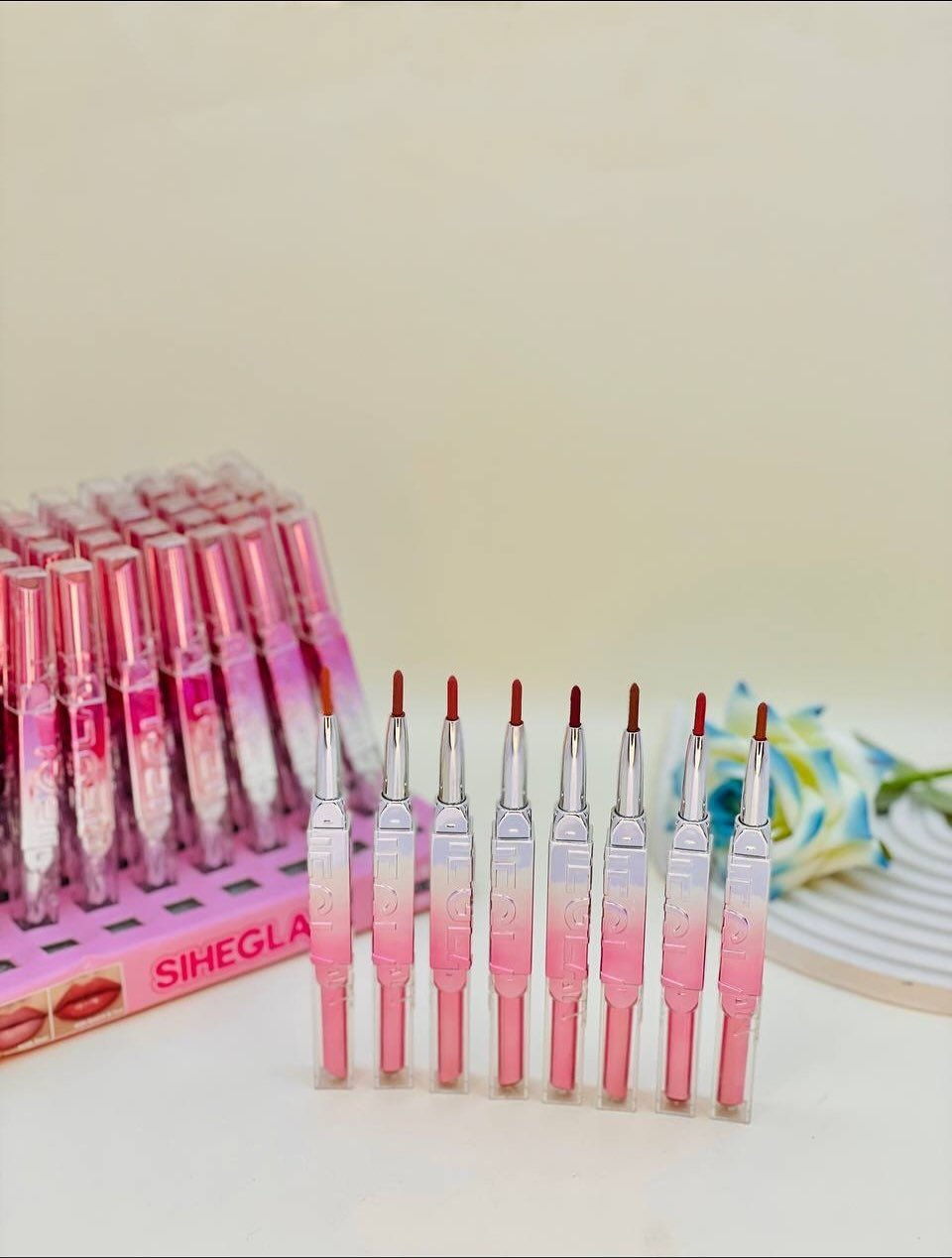 Sighelan 2 In 1 Lipstick And Lip Liner Providing Smooth Application Rich Color Comfortable Use - Image 2