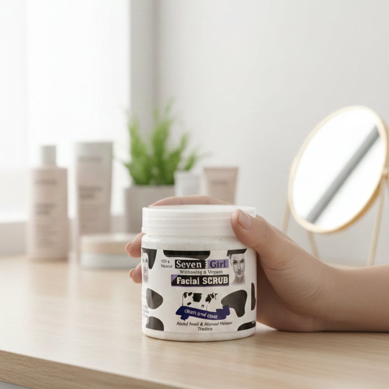 Seven Girl Whitening & Facial Scrub – Big Size, Made in UK - Image 2