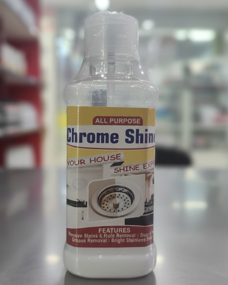 All Purpose Chrome Shine Cleaner 200ml – Powerful Stain, Rust And Grease Removal For Bright And Shiny Stainless Steel Surfaces - Image 2