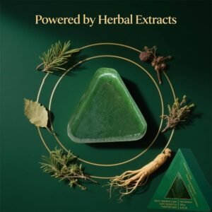 Nature Triangle Shampoo Bar | Nature Seven Green Soap | 50g | Plant‑Based | Calming & Strengthens Hair | Made in Pakistan