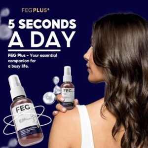 FEG PLUS Hair Growth Serum & Spray – 50ml Advanced Formula for Men & Women, Stronger, Thicker Hair