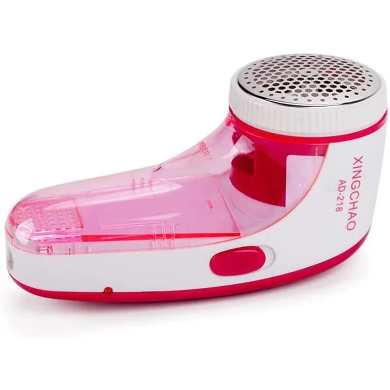 XINGCHAO Lint Remover AD-218 Pink White Portable Fabric Shaver USB Rechargeable with 3 Steel Blades - Image 4