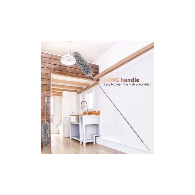 Extendable Microfiber Duster with Telescopic Handle | Long Reach, Bendable Head & Washable Cleaner - Image 3