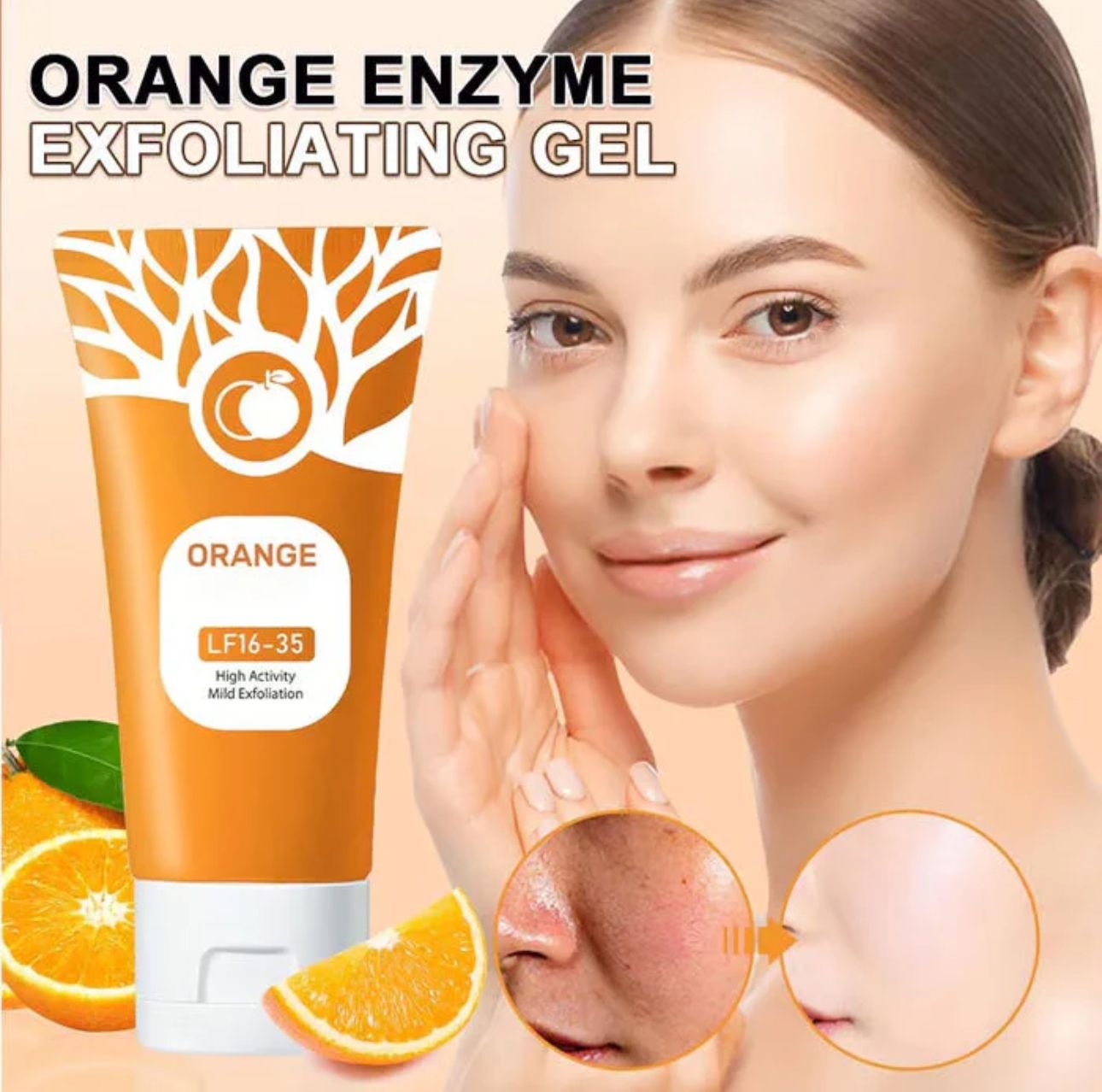 Orange Enzyme Exploiting Gel – Brightening, Exfoliating & Nourishing Citrus Skincare for Radiant, Healthy, Glowing Complexion Every Day 100g - Image 3