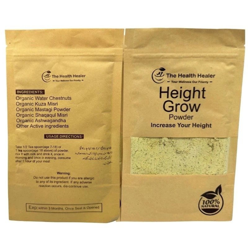 The Health Healer Height Grow Powder – 100% Natural Height Increase Supplement (60 Grams) - Image 4