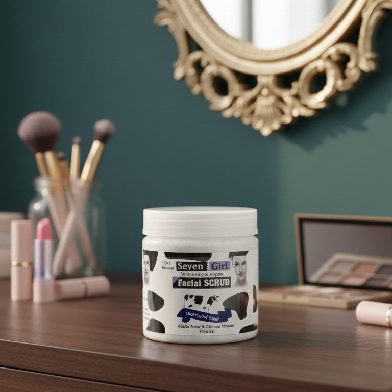 Seven Girl Whitening & Facial Scrub – Big Size, Made in UK - Image 4