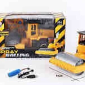 Construction Machine Roller – Remote Control Toy with Spray Effect, Heavy Duty RC Vehicle for Kids & Adults