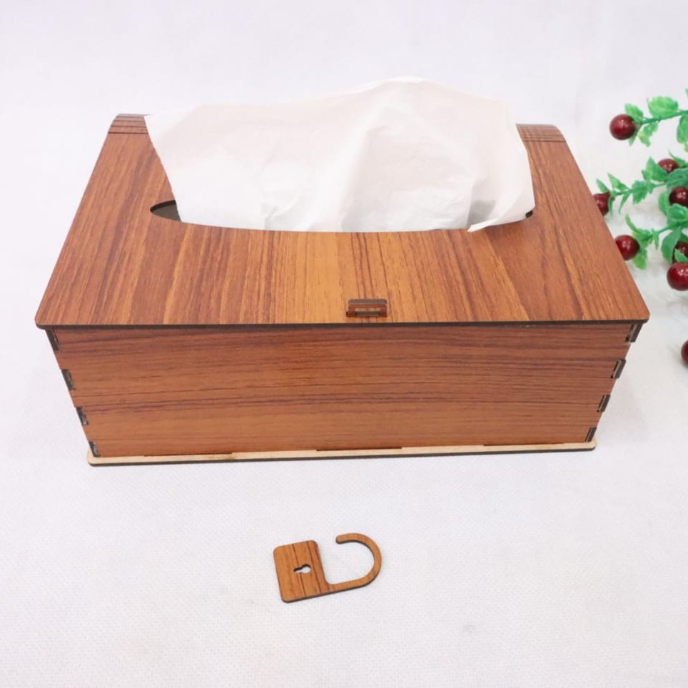 Plain Wooden Tissue Box Elegant Design Smooth Finish Easy Use Durable Construction For Home And Offices - Image 3