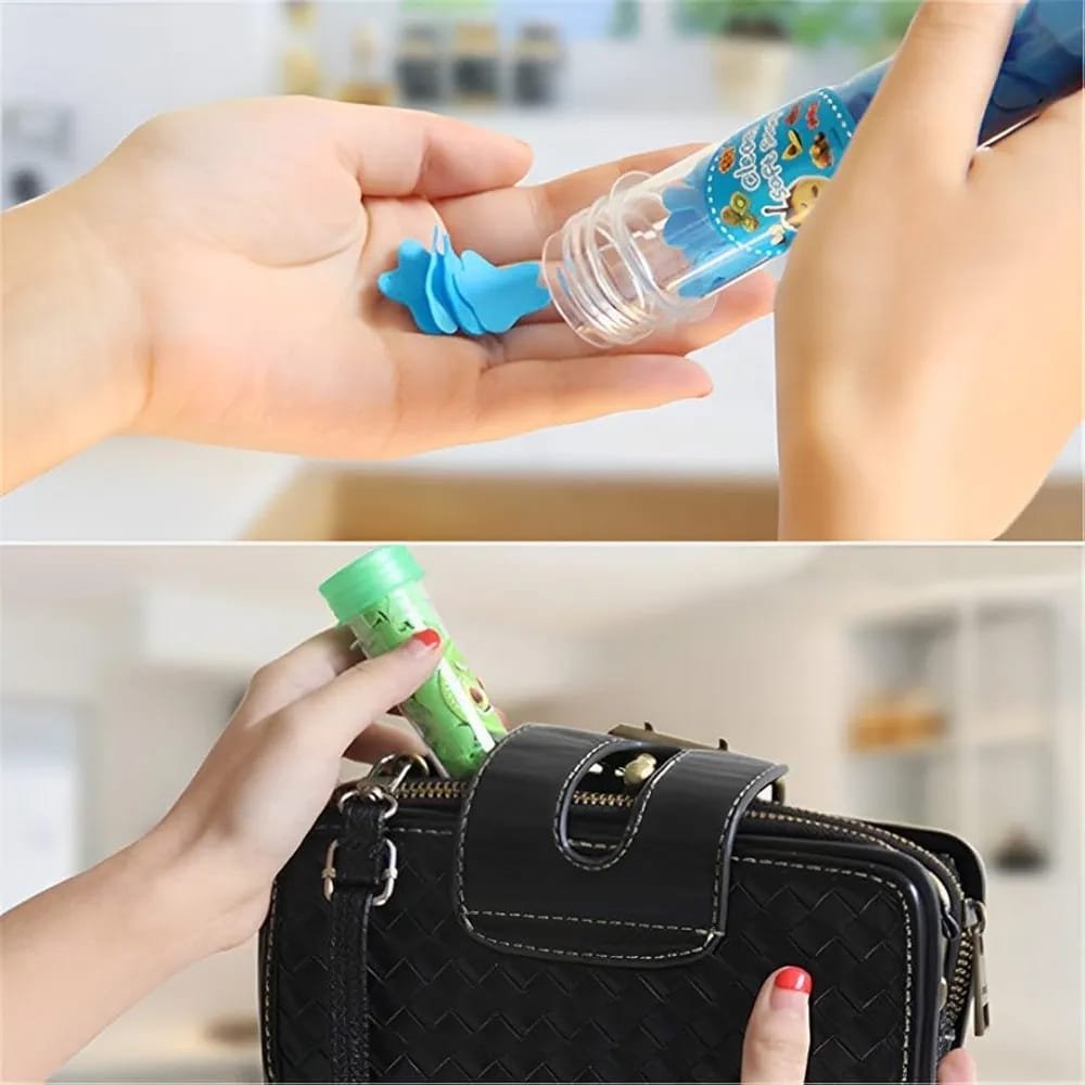 100 Pcs Disposable Flower Paper Soap With Portable Tube Multi Color Travel Sheets For Hand Washing And Outdoor Use Premium Quality (Random Color) - Image 2