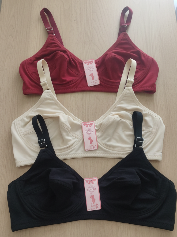 Jersey High Quality Soft Stuff Non-Padded Bra for Women – Plain, Comfortable & Lightweight Everyday Wear Lingerie (Random Color, Sizes 32-42) - Image 3
