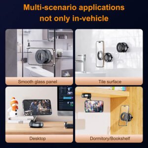 Adjustable Mobile Suction Holder – Strong Grip Phone Mount for Car, Desk, Kitchen & Bedside Use