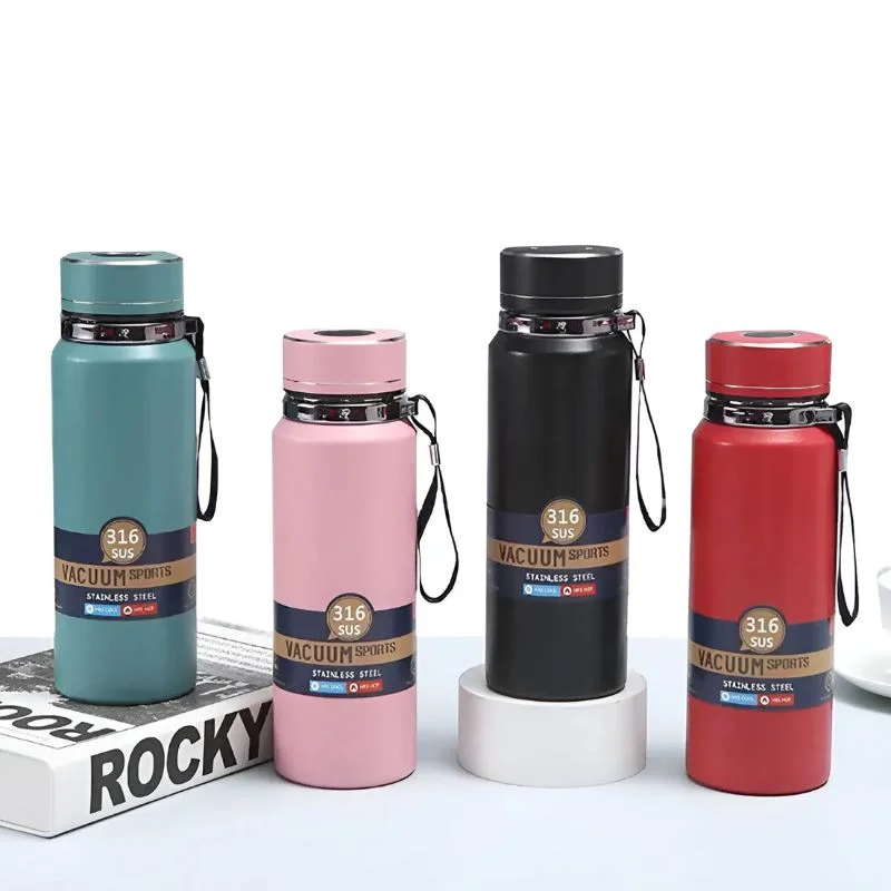 Digital Smart Vacuum 800ml Water Bottle | Stainless Steel Insulated Sports Bottle with LED Temperature Display | Hot & Cold | Random colors - Image 5