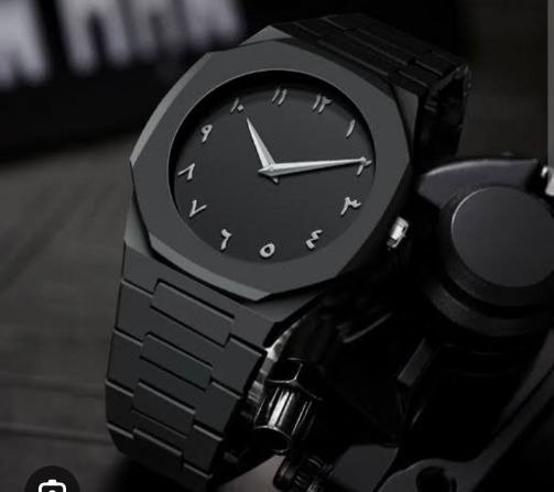 Full Black Aura Quartz Analog Watch – Lightweight Premium Design for Men & Boys (Without Box)