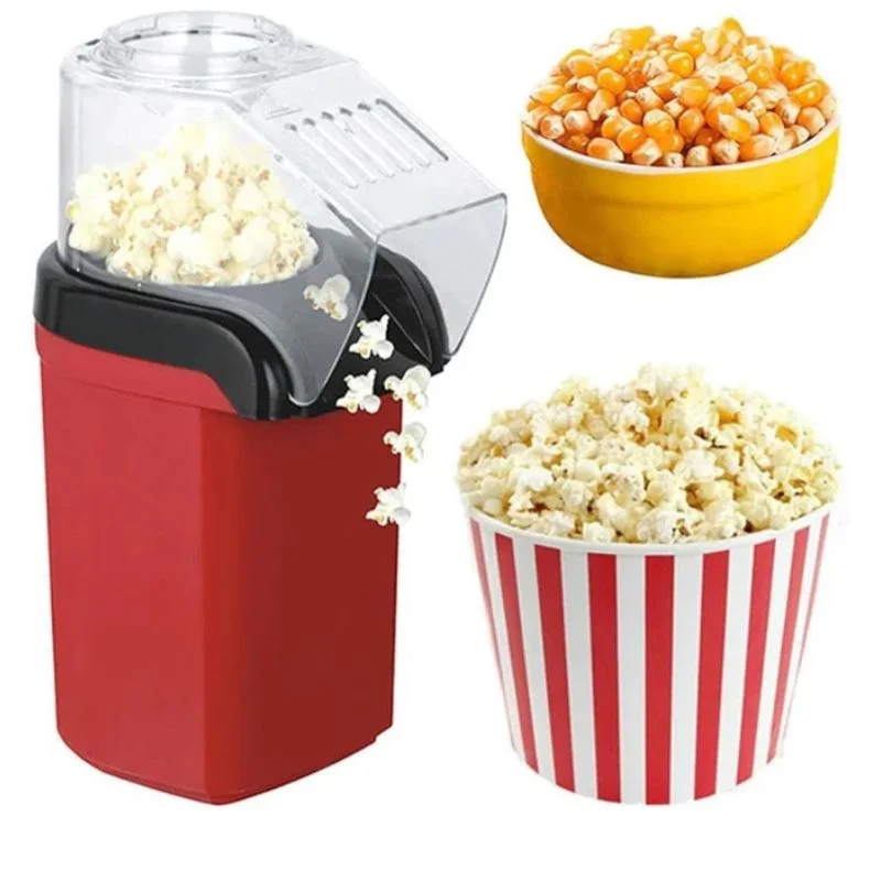 Oil Free Mini Popcorn Maker | Hot Air Popcorn Machine | Electric Popcorn Popper for Home & Kids | 1200W - Image 3