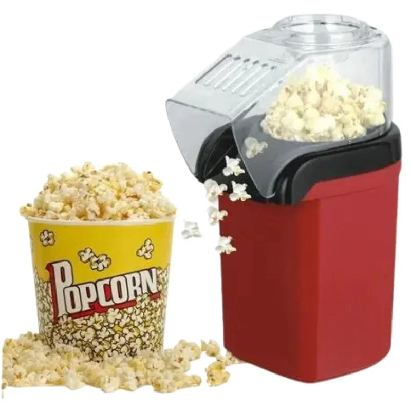 Oil Free Mini Popcorn Maker | Hot Air Popcorn Machine | Electric Popcorn Popper for Home & Kids | 1200W - Image 2
