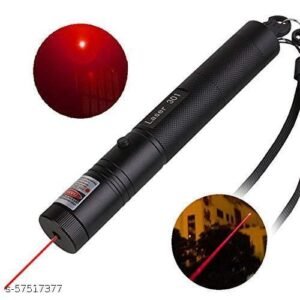 Laser 303 High Power Red Laser Pointer – Long Range Beam with Key Lock, Rechargeable 18650 Battery & Charger, Durable Aluminum Alloy Body