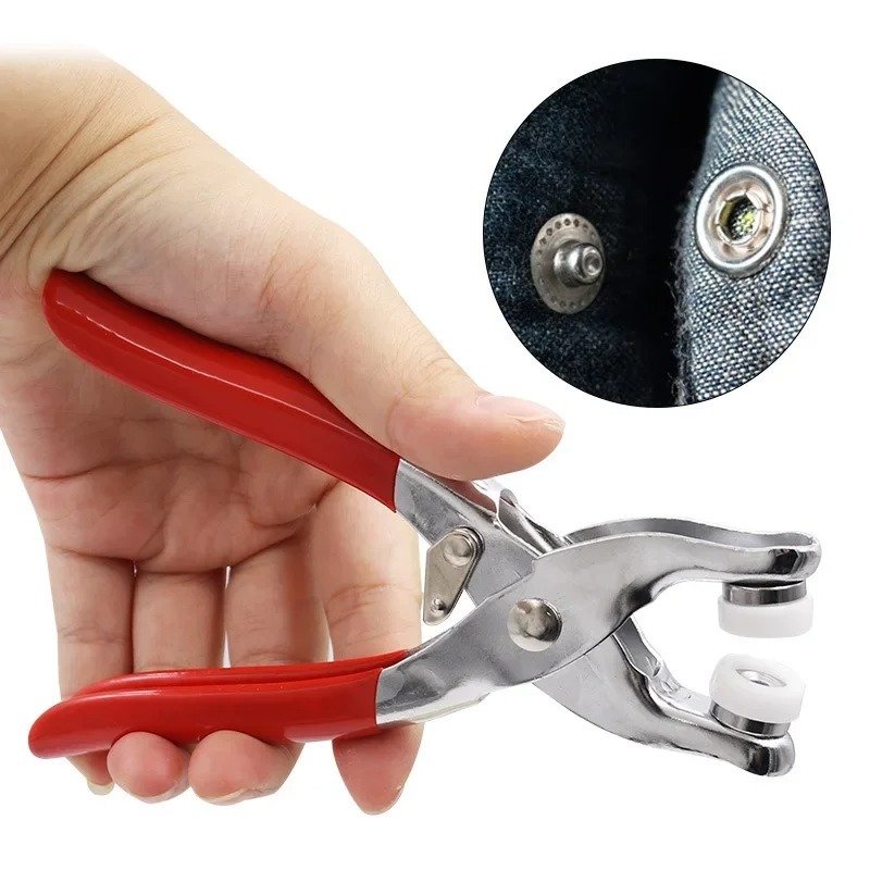 Plier Tool with 50 Sets Metal Snap Buttons – Thickened Snap Fastener Kit for DIY Crafting, Sewing, Leather, Bags, Clothes & Accessories, Durable & Easy to Use Installation - Image 3
