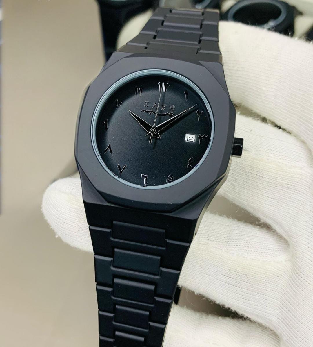 Full Black Aura Quartz Analog Watch – Lightweight Premium Design for Men & Boys (Without Box) - Image 3