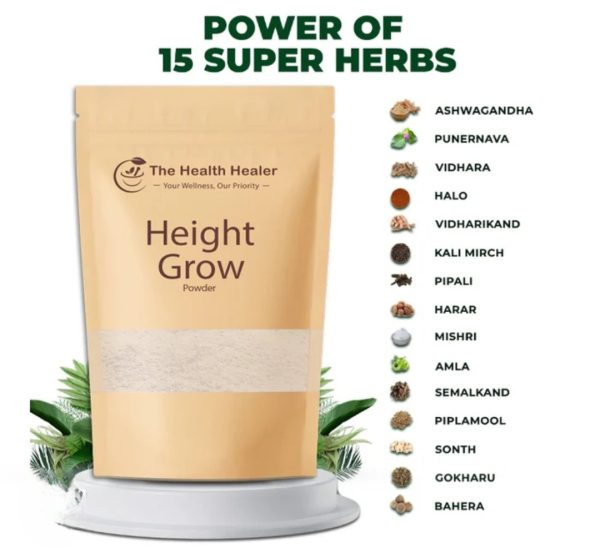 The Health Healer Height Grow Powder – 100% Natural Height Increase Supplement (60 Grams) - Image 2