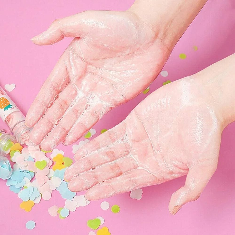 100 Pcs Disposable Flower Paper Soap With Portable Tube Multi Color Travel Sheets For Hand Washing And Outdoor Use Premium Quality (Random Color) - Image 3