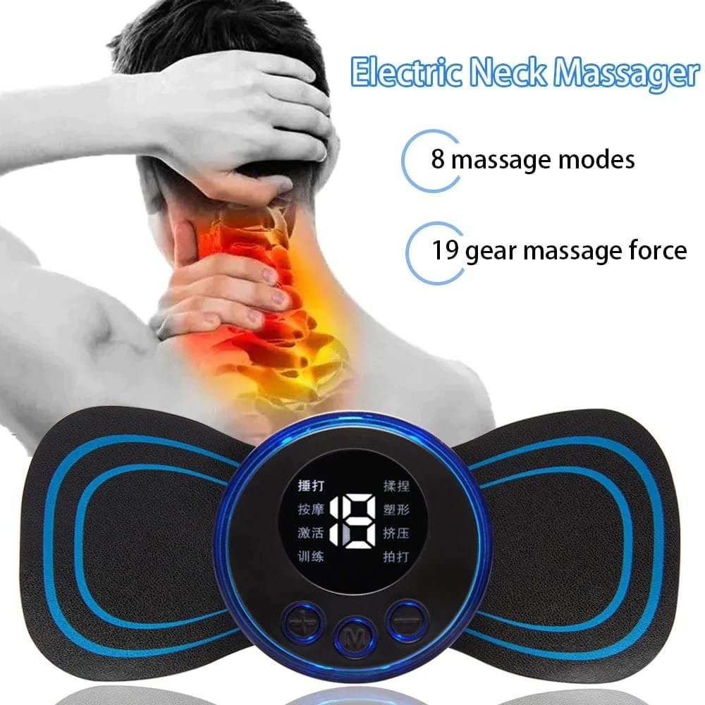 Wireless EMS Mini Body Massager – Portable Butterfly Massager with 8 Modes for Blood Circulation & Pain Relief - Image 3