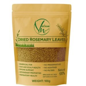 Valam Naturals Dried Rosemary Leaves 100g – 100% Natural, Preservative-Free Herb for Cooking, Hair & Scalp Care, and Immune Support