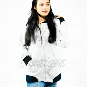 Winter Collection Women’s Plain Grey Jacket | Stylish & Warm Outerwear | Elegant Winter Fashion for Ladies