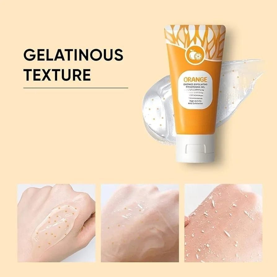 Orange Enzyme Exploiting Gel – Brightening, Exfoliating & Nourishing Citrus Skincare for Radiant, Healthy, Glowing Complexion Every Day 100g - Image 4