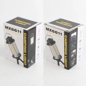 MX6611 Stepless Dimmable LED Camping Light – Portable Rechargeable Outdoor Lantern with Tripod Stand