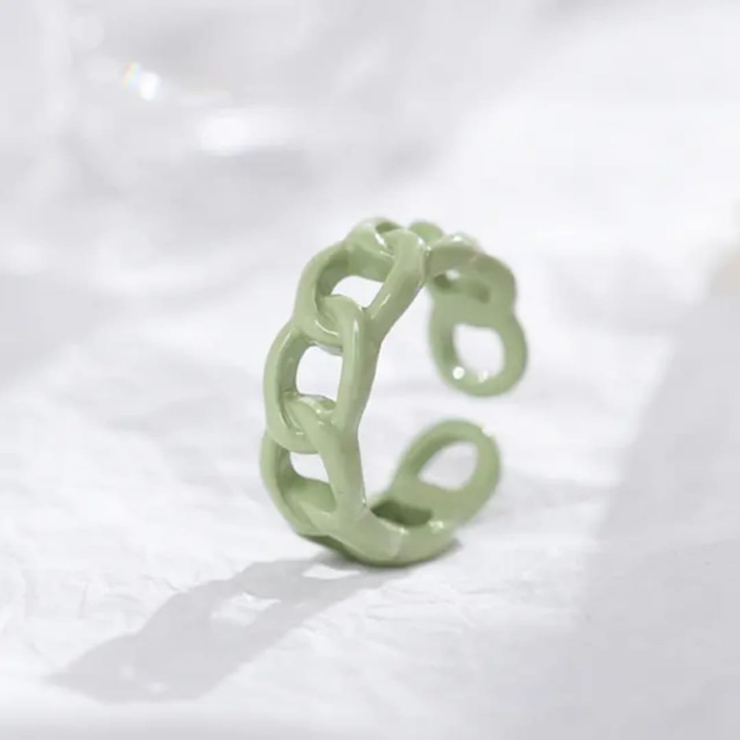 BRJ-180 Metal Funky Korean Rings – Trendy Fashion Jewellery, Stylish Accessory for Women and Men - Image 4
