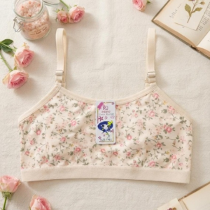 Summer Stuff Soft Printed Cotton Lawn Teenagers Bra – Beige
