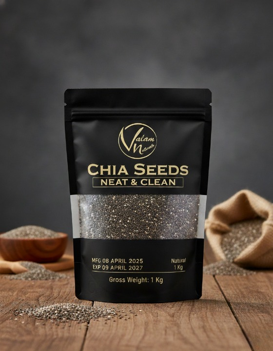 Valam Naturals Chia Seeds – 100% Pure, Clean & Nutrient-Rich Superfood - Image 3