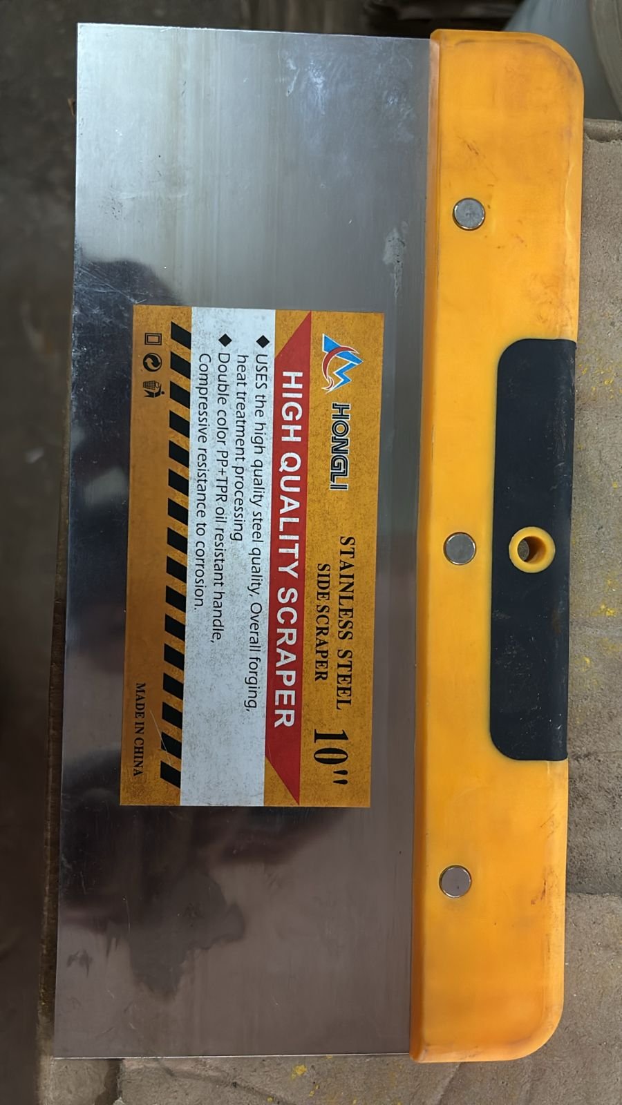 Stainless Steel Scraper with Durable Handle | Multi-Purpose Cleaning & Surface Scraping Tool - Image 5