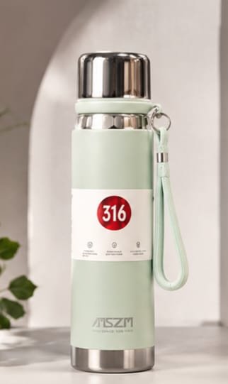 Premium SZM 750ml Stainless Steel Water Bottle Leakproof | Random Color - Image 3