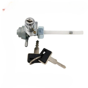 Crown Motorcycle Fuel Cock with Key Lock for Honda CD70 & CG125 – Fuel Tap Valve with Reserve Function