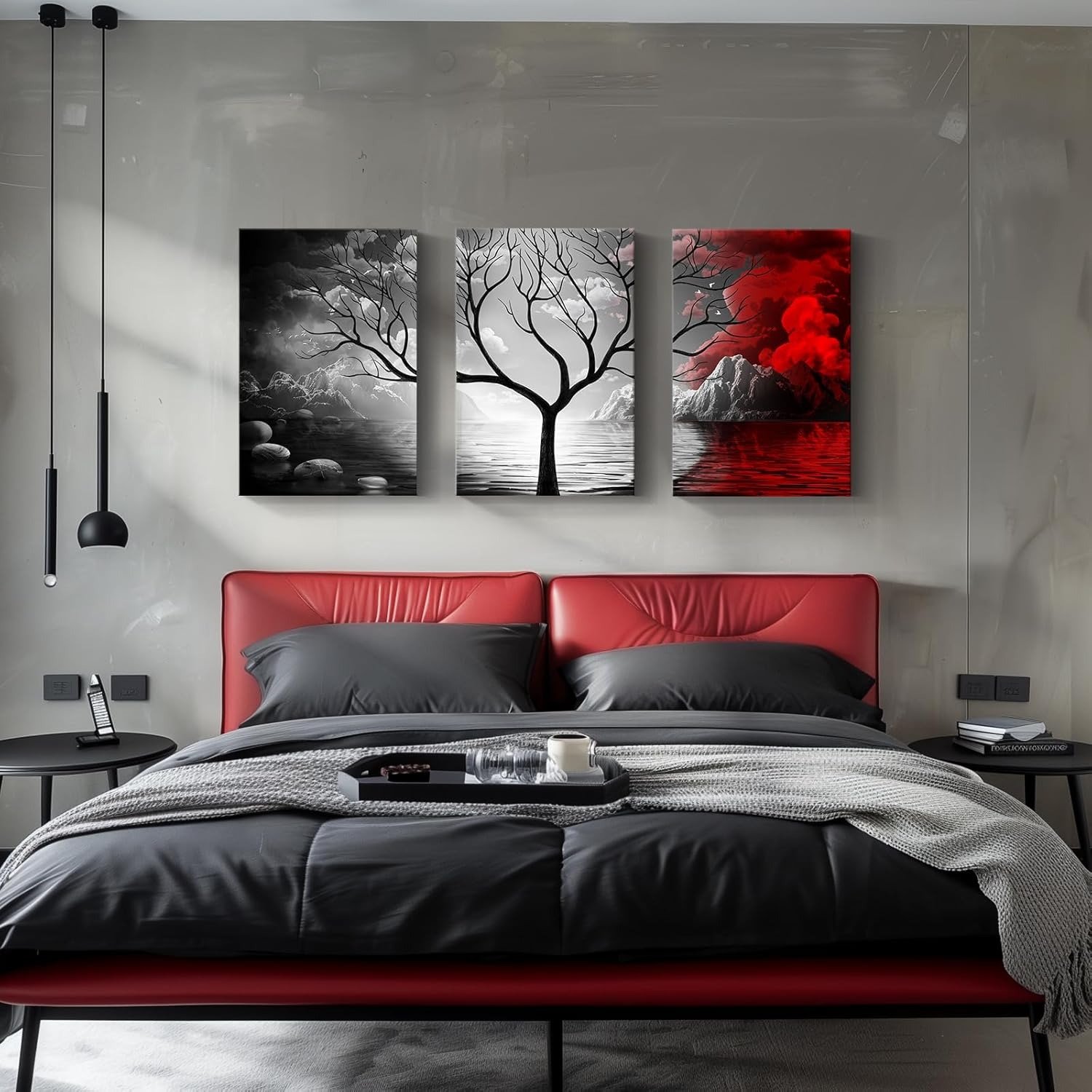 Set of 3 Premium Wall Art Photo Tiles – Modern Home Decor Sets 8x11 - Image 2