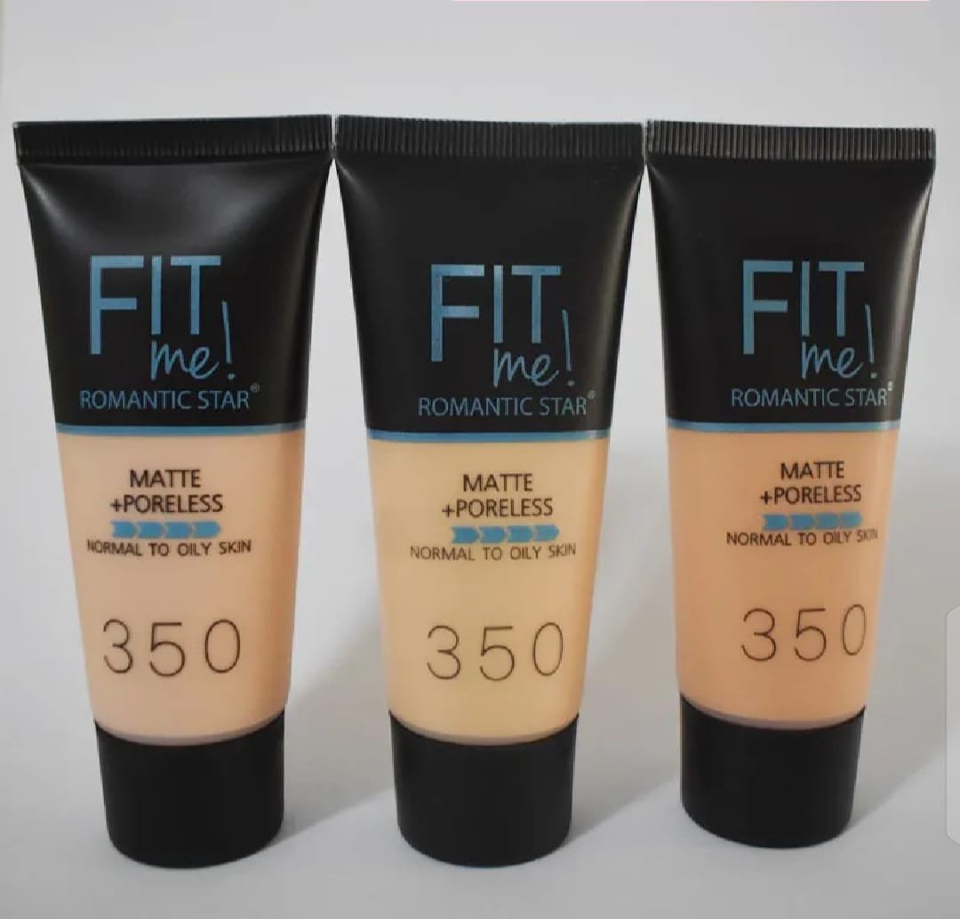 Fit Me! Romantic Star Matte + Poreless Liquid Foundation (Shade 350) – Oil-Controlling, Pore-Blurring Long-Wear Foundation for Normal to Oily Skin - Image 3