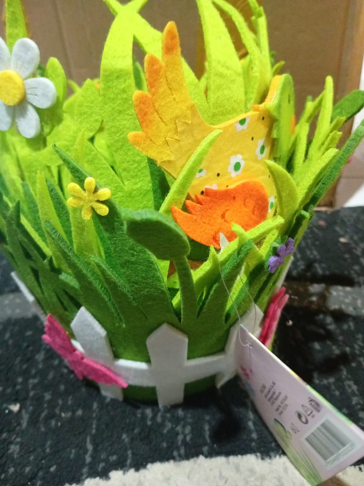Easter Baskets – Portable Round Non-Woven Buckets for Kids & Adults | Small Woven Party & Birthday Decoration Supplies - Image 5