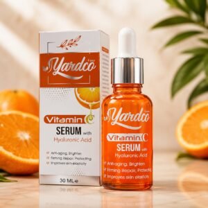 Yardco Vitamin C Face Serum With Hyaluronic Acid Anti Aging And Brightening Skin Radiance Formula 30ml