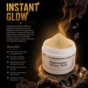 Pigmentation Defense Face Mask 50g – Natural Brightening Mask for Dark Spots, Uneven Skin Tone & Healthy Glow