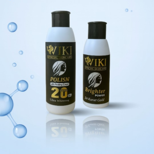 VIKI Special Skincare Brighter Power 24K Gold & Polish Peeling Cream – Ultra Whitening Set (Black)