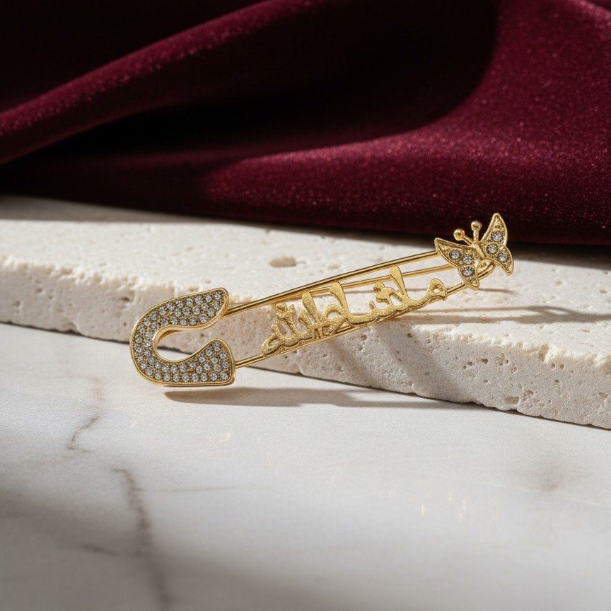 Islamic Safety Pin – Elegant And Durable Accessory With Traditional Design For Daily Wear And Spiritual Significance - Image 2
