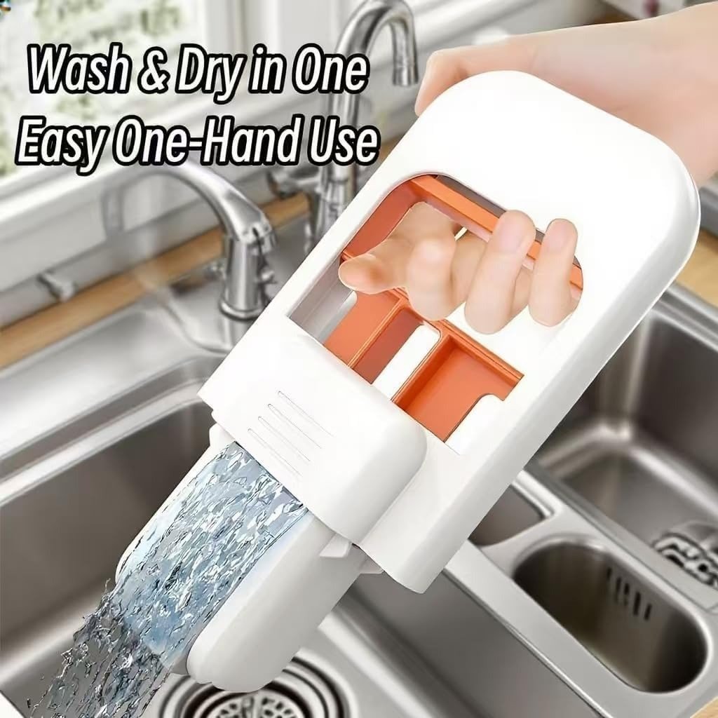 Foldable Mini Mop | Portable Desktop Wet & Dry Cleaning Mop | Self‑Squeezing - Image 3