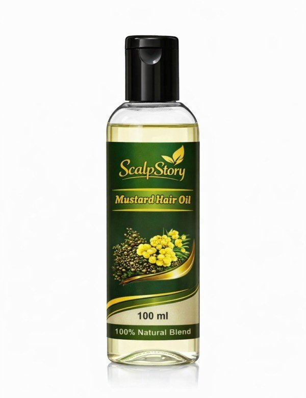Mustard Hair Oil | Natural Nourishment | Strong, Thick & Shiny Hair | Hair Fall Control & Growth Support | 100Ml - Image 4