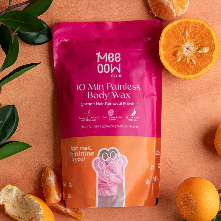 Meeoow Club 10 Minute Painless Body Wax Orange Hair Removal Powder for Women - Image 2