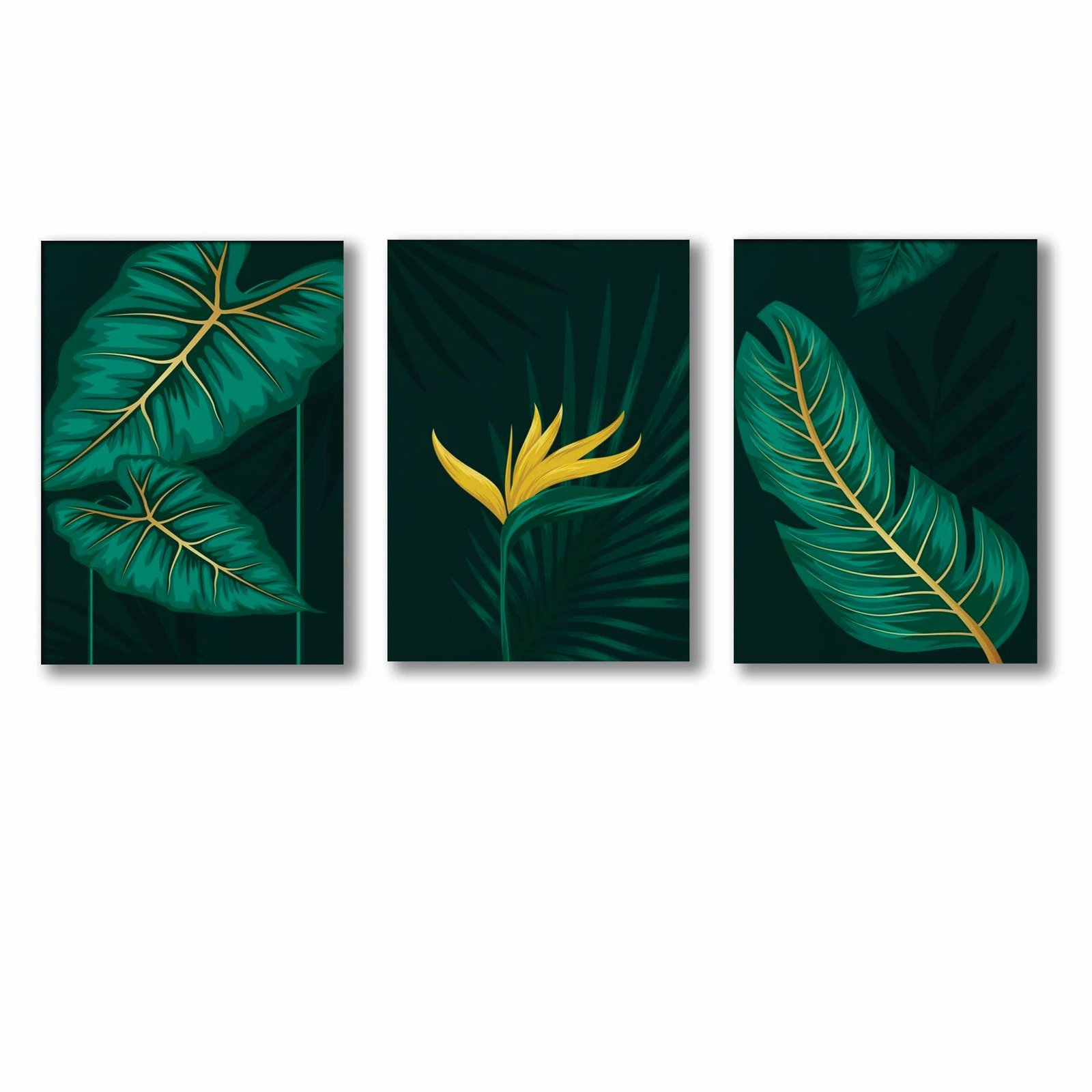 Set of 3 Premium Wall Art Photo Tiles – Modern Home Decor Sets 8x11 | With Frame - Image 2