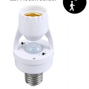E27 Infrared PIR Motion Sensor Light Bulb Socket Adapter