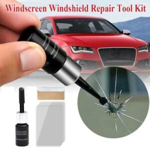 Windshield Crack Repair Kit Pack Of 2 Easy To Use Durable Reliable Practical Choice For Fixing Minor Cracks And Chips At Home