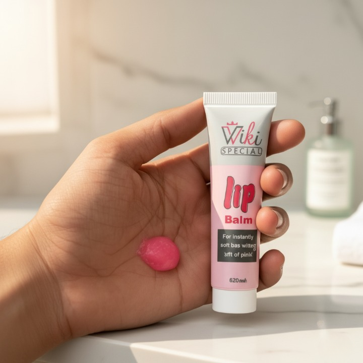 Wiki Pink Color Lip Balm – Moisturizing, Natural Tint, Smooth & Hydrating Formula for Soft Lips – Everyday Lip Care (20ml) - Image 3