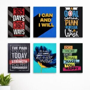 Set of 6 Premium Wall Art Photo Tiles – Modern Home Decor Sets 8x11